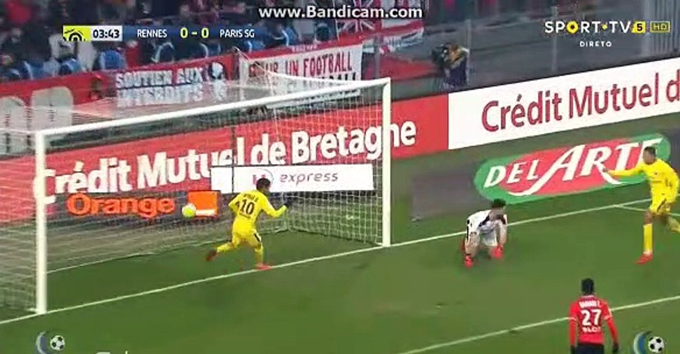 All Goals Rennes 0-2 PSG Half Time