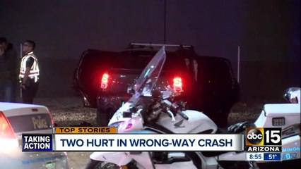Two hurt in wrong-way crash in Phoenix