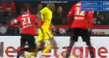 Benjamin Andre Horror Foul on Neymar RED CARD Rennes 1-2 PSG