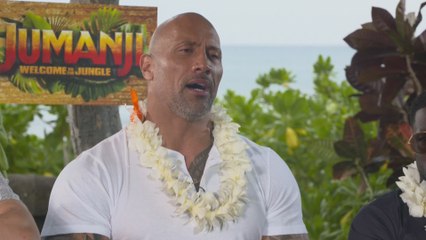 Johnson destaca el guión de Jumanji como lo más apetitoso del proyecto