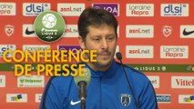 Conférence de presse AS Nancy Lorraine - Paris FC (0-1) : Vincent HOGNON (ASNL) - Fabien MERCADAL (PFC) - 2017/2018