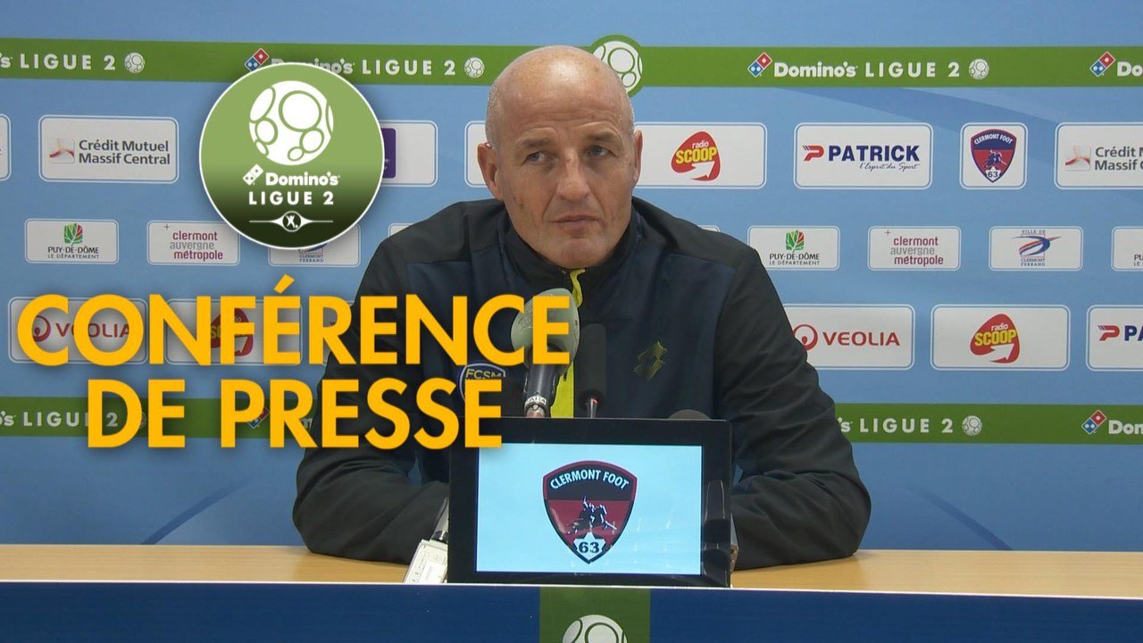Conférence de presse Clermont Foot - FC Sochaux-Montbéliard (0-2) : Pascal GASTIEN (CF63) - Peter ZEIDLER (FCSM) - 2017/2018