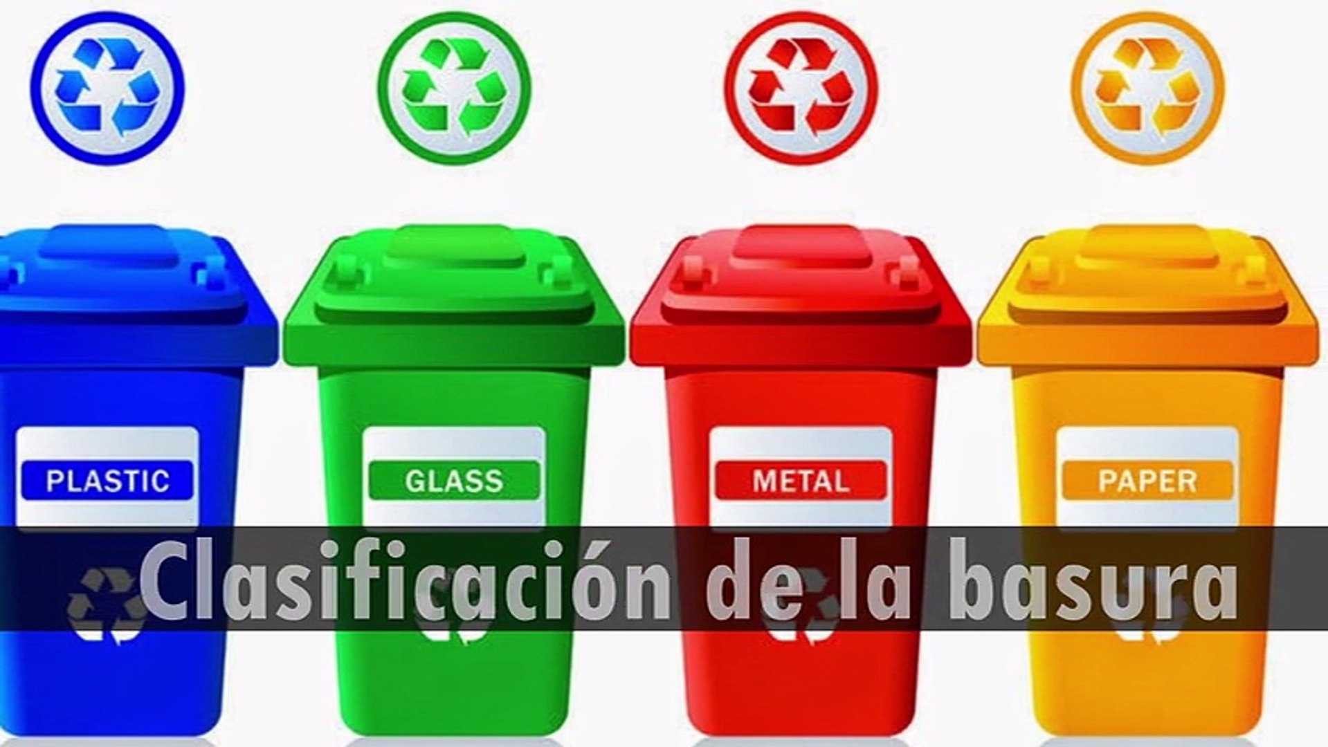José Simón Elarba Haddad: ¡A RECICLAR! – Clasificación de la basura - Vídeo  Dailymotion