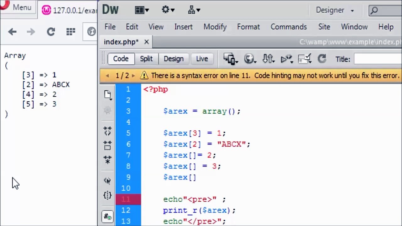 PHP MYSQL LESSON 6 ( PART 2 ) _ ARRAY IN PHP