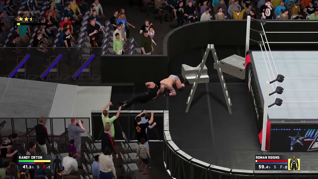 Randy Orton RKOs Outta Nowhere - wwe 2k17