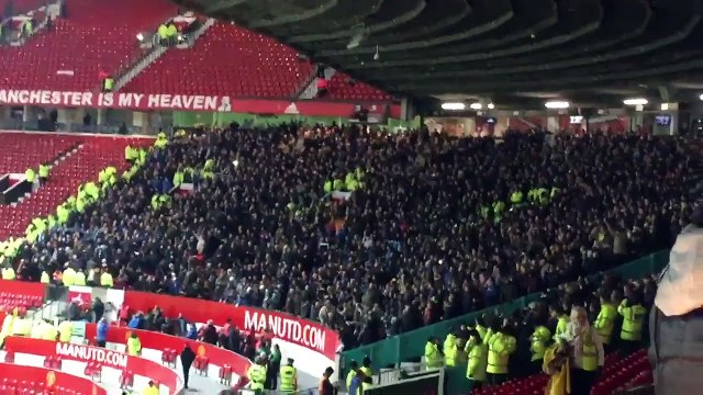 Manchester City players chanting Park the Bus, Man United ! after Spurs