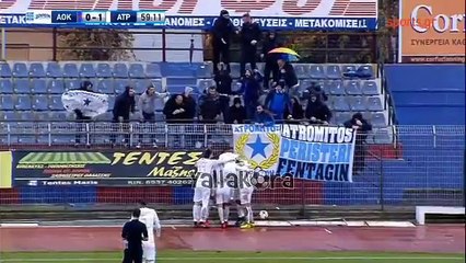 عمرو وردة يسجل هدفين رائعين في 3 دقائق في الدوري اليوناني HD اليوم 16-12-2017