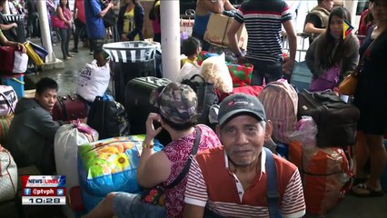 Typhoon #UrdujaPH halts activity in bus terminals