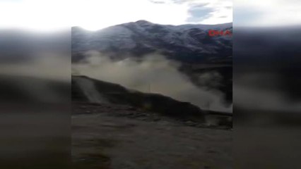 Siirt'te Viyadük Asma Köprüsü Yıkılma Anı