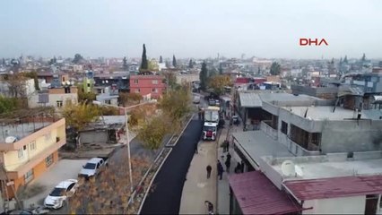 Adana Huzur Caddesi'nde Asfalt Hamlesi