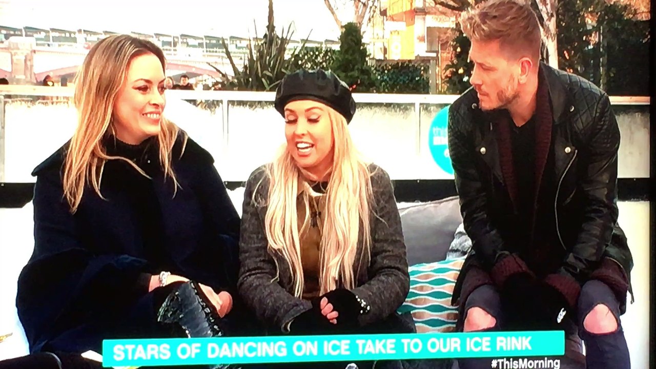this morning talking about dancing on ice 2018