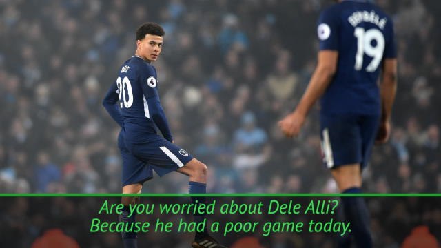 Pochettino won't single out under-par Alli after City loss