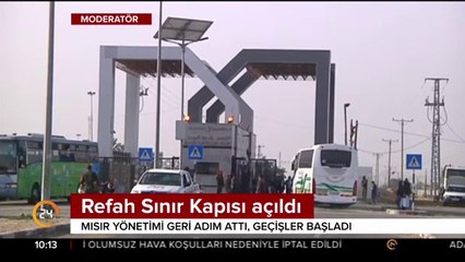 Refah Sınır Kapısı açıldı