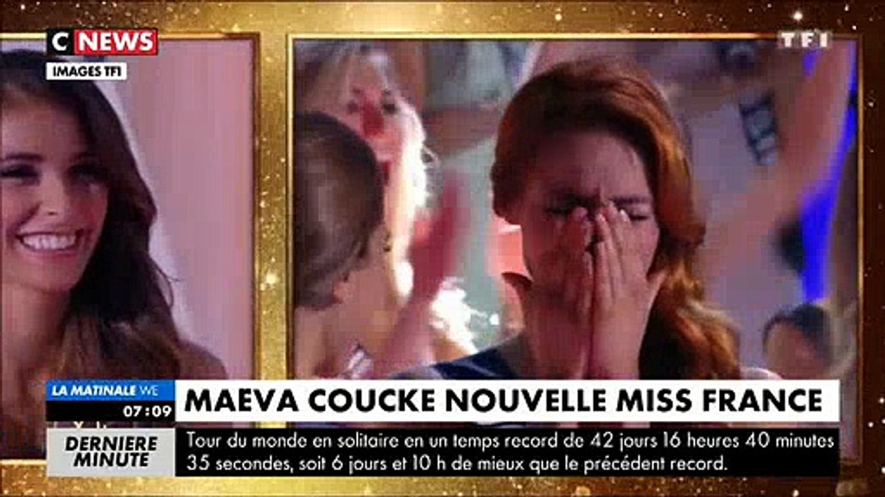 Miss Nord Pas-de-Calais,  Maëva Coucke, élue Miss France en direct sur TF1