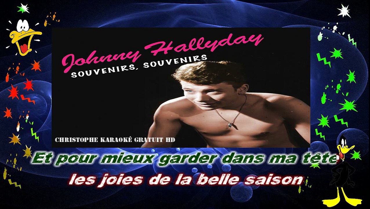 Johnny Hallyday - Souvenirs souvenirs KARAOKE / INSTRUMENTAL