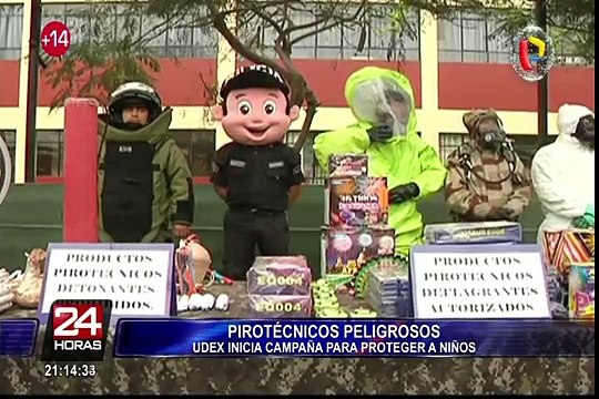 Pirotécnicos peligrosos: UDEX inicia campaña para proteger a niños