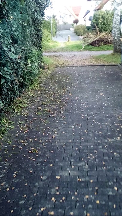 Kreuzung des Fußwegs in Werl Aspe (1)