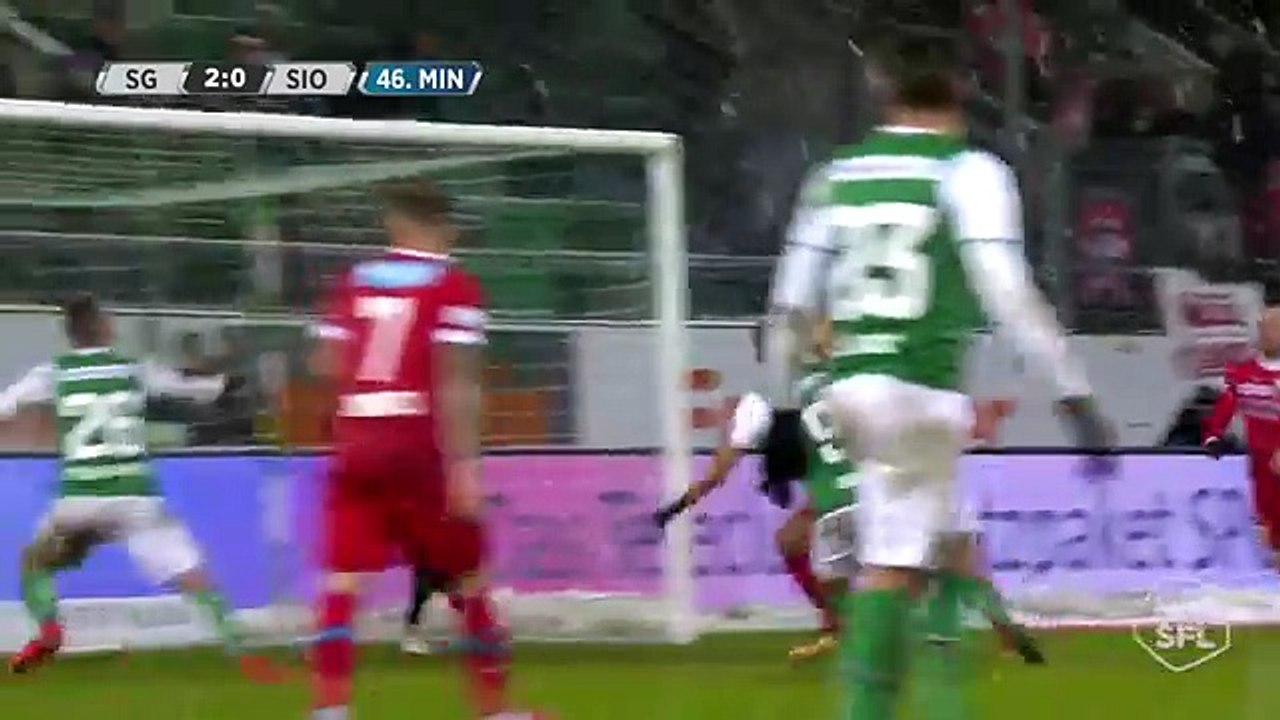 Sankt Gallen 3:2 Sion  ( Swiss Super League 16 December)