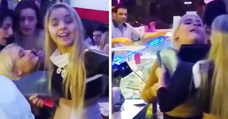 Party Girl Gets Trashcan Lid Stuck On Her Head