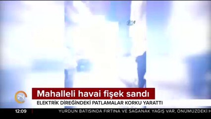 Mahalleli havai fişek sandı