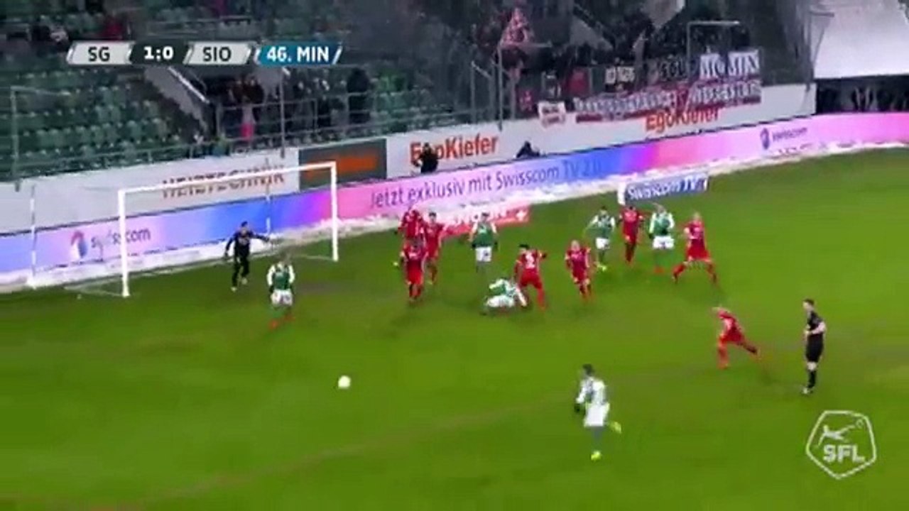 Sankt Gallen 2:0 Sion  ( Swiss Super League 16 December)