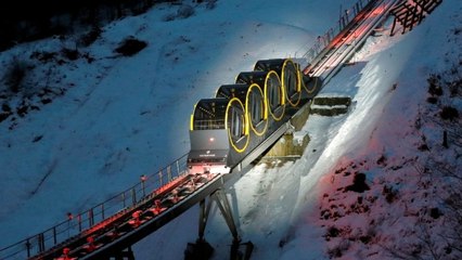 100 Kişilik Köye 53 Milyon Dolarlık Hizmet! Dünyanın En Dik Füniküleri Açılıyor