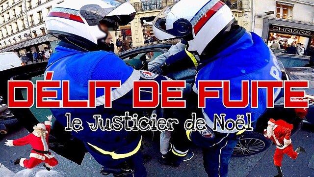 Un motard part à la poursuite d'une automobiliste en délit de fuite (Paris)