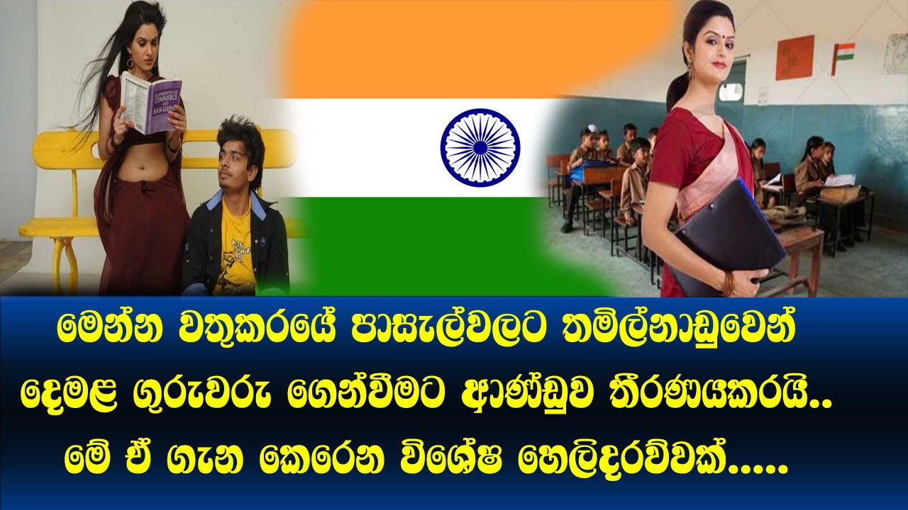මෙන්න වතුකරයේ පාසැල්වලට තමිල්නාඩුවෙන් දෙමළ​ ගුරුවරු ගෙන්වීමට ආණ්ඩුව තීරණයකරයි... විශේෂ හෙලිදරව්වක්