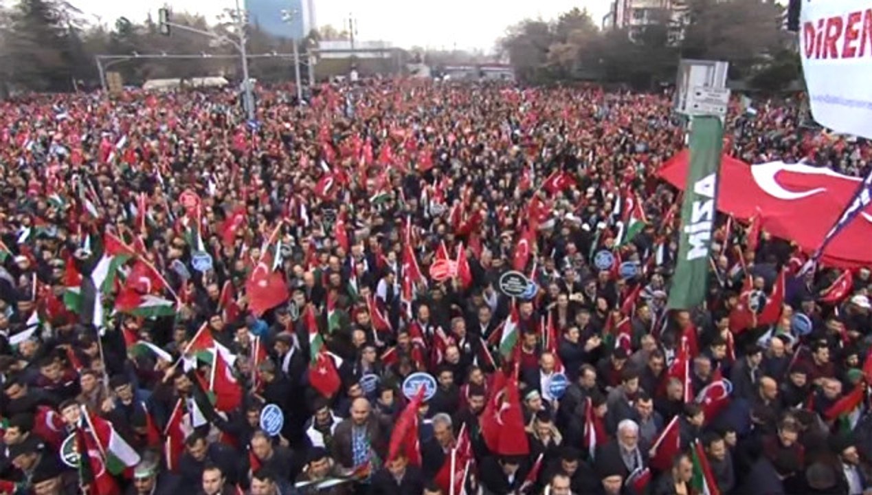 Kudüs'e Özgürlük, İnsanlığa Barış" Mitingi Başladı