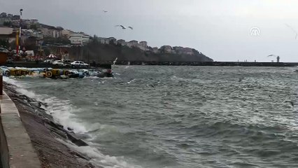 Marmara Denizi'nde ulaşıma lodos engeli  - TEKİRDAĞ
