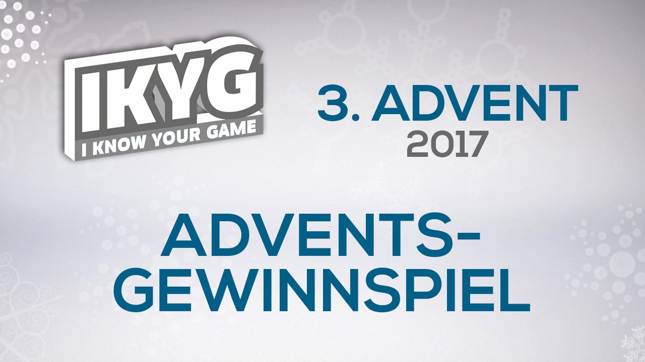 Das IKYG-Advents-Gewinnspiel 2017 - 3. Advent