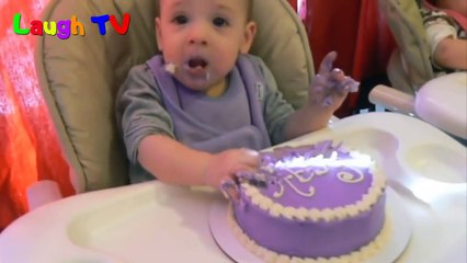 Funny Messy Baby - Best Baby's First Birthday Cake Compilation 2017 -- NEWHD