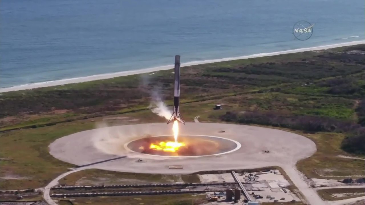 Falcon 9 Re-Used Booster Touches down at LZ-1 for 2nd Time