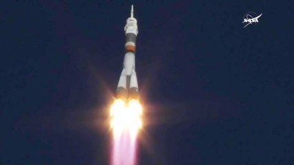 Launch of Manned Soyuz MS-07 with 3 New Crew Members for ISS