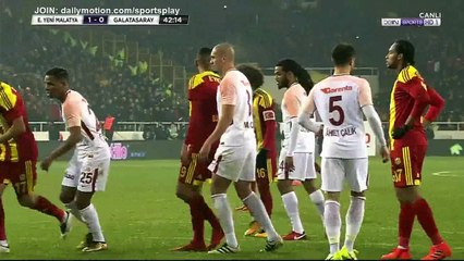 Khalid Boutaib Goal HD - Yeni Malatyaspor 2 - 0 Galatasaray - 17.12.2017 (Full Replay)