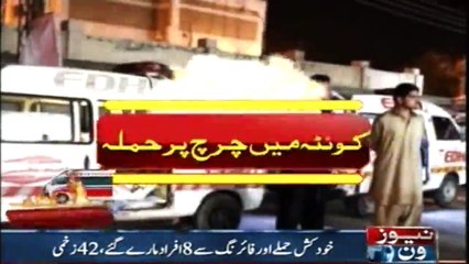 Eight killed in terrorist attack on church in Quetta