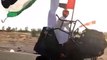 Arab boys show amazing stunts on desert byks