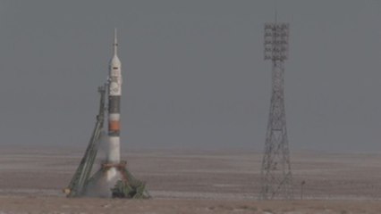 Nave tripulada Soyuz despega rumbo a la Estación Espacial