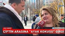 Çiftin arasına 'ayak kokusu' girdi