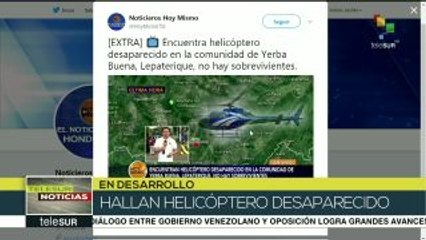 Muere en accidente de helicóptero la hermana del pdte. de Honduras