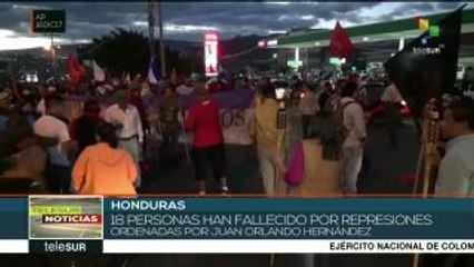 Suman 18 muertos en Honduras a causa de la represión