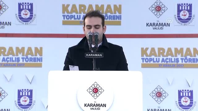 Karaman'da Toplu Açılış Töreni - Kalkınma Bakanı Elvan