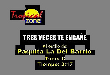 Tres Veces Te Engañe - Paquita La Del Barrio (Karaoke)