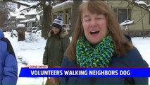 Dozens of Neighbors Volunteer to Walk Woman`s Dog After Husband Passes Away