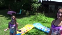 Giant Slip N Slide Party “Toy Freaks Family Fails“ Victoria Annabelle Freak Daddy