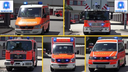 [Gong] C-Dienst + Gruppe 1 + NEF 1 + RTW 2 BF Remscheid
