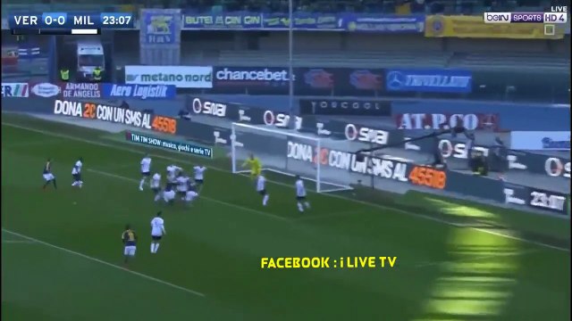 (اهداف مباراة هيلاس فيرونا 3 ميلان 0 (الدوري الإيطالي