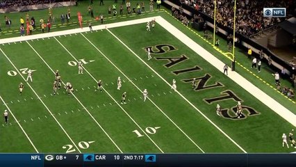 Kamara gets inside edge on Jets defender for quick-strike TD catch