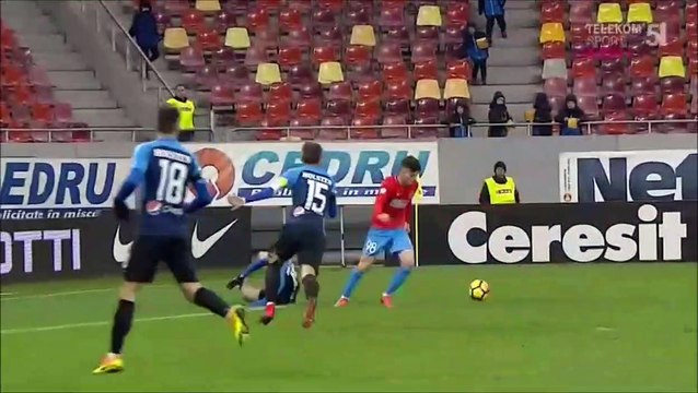 1-0 Dennis Man Goal Romania Divizia A - 17.12.2017 Steaua Bucuresti 1-0 Viitorul Constanta