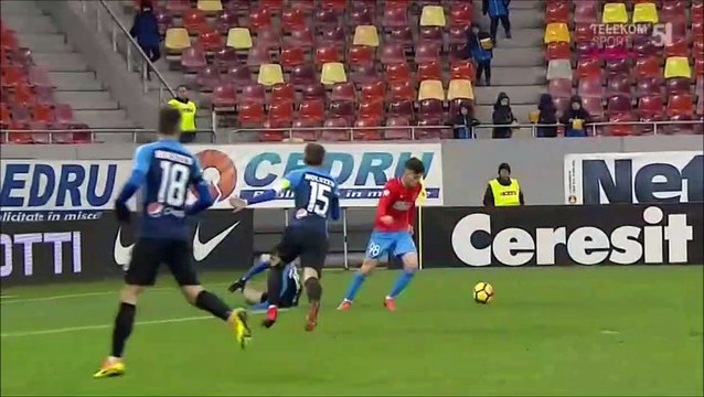 1-0 Dennis Man Goal Romania Divizia A - 17.12.2017 Steaua Bucuresti 1-0 Viitorul Constanta